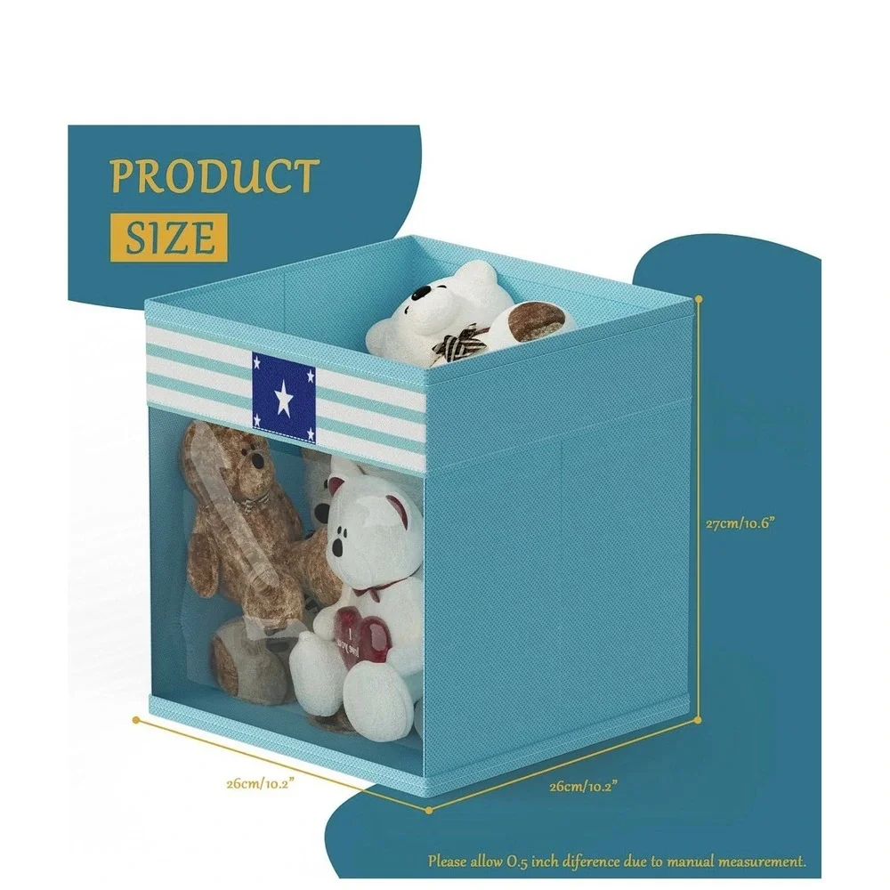 homyfort 11x11 Inch Storage Cube Bins, Fabric Cube Storage Organizer Baskets Box